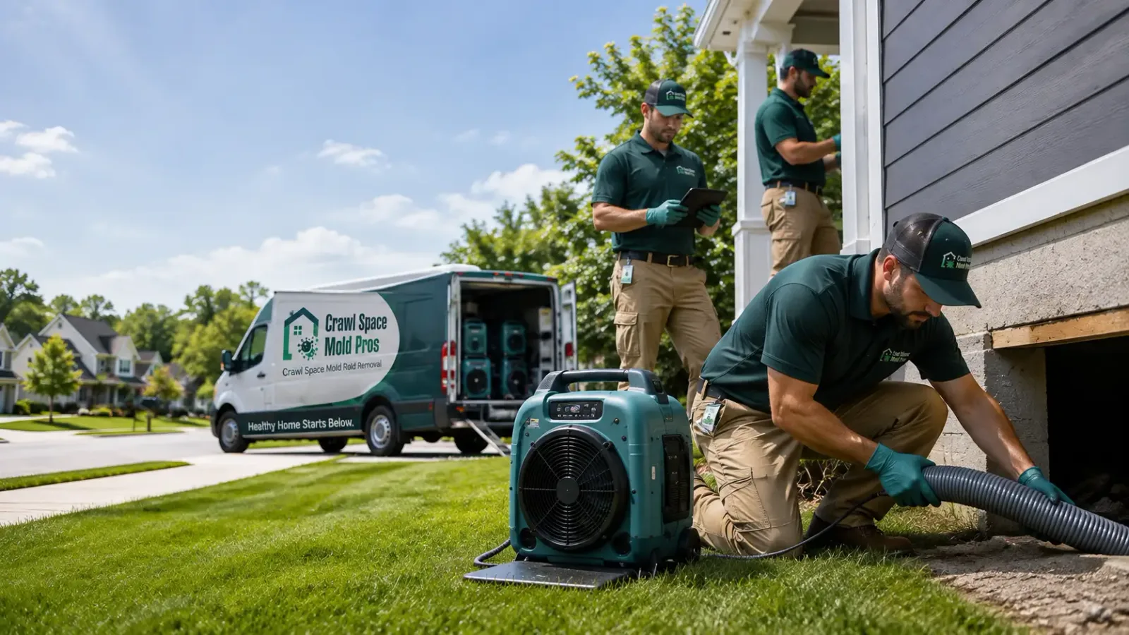 Crawl Space Mold Removal in Livonia, LA